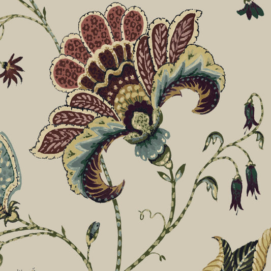 Mallion & Knowles Varanasi Antique Fire Retardant Curtains texture detail
