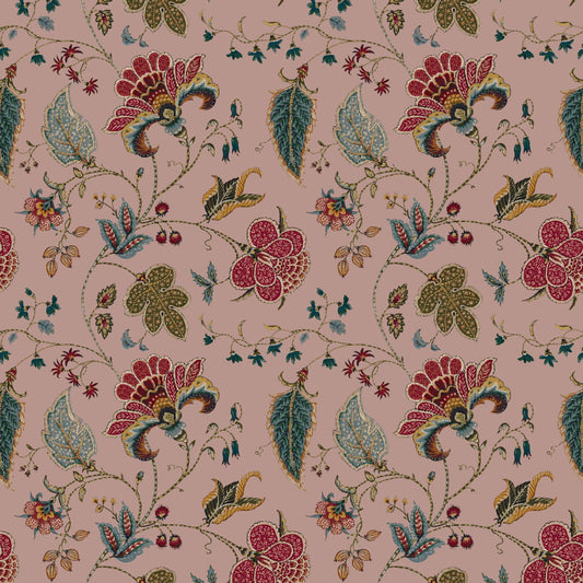 Mallion & Knowles Varanasi Blush Fire Retardant Curtains