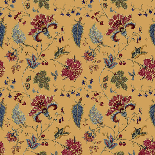 Mallion & Knowles Varanasi Honey Fire Retardant Curtains