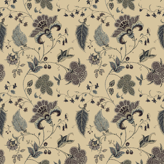 Mallion & Knowles Varanasi Taupe Fire Retardant Curtains