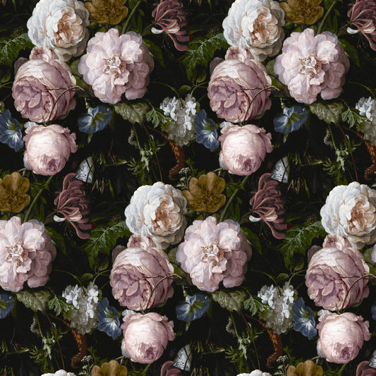 Mallion & Knowles Victorian Rose Antique Fire Retardant Curtains texture detail