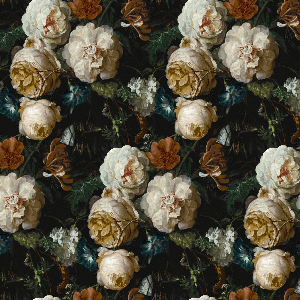 Mallion & Knowles Victorian Rose Gold Fire Retardant Curtains texture detail