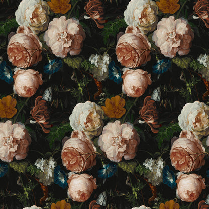 Mallion & Knowles Victorian Rose Rustic Fire Retardant Curtains texture detail