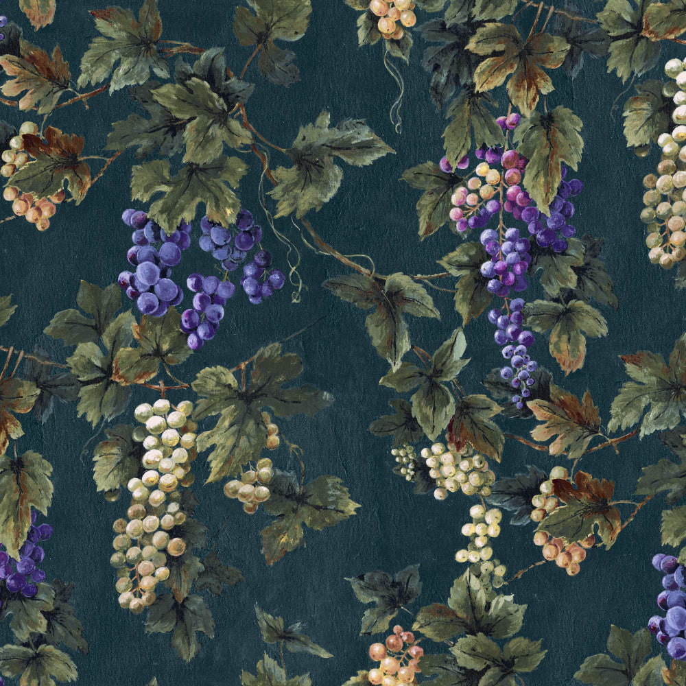 Mallion & Knowles Vineyard Teal Fire Retardant Curtains