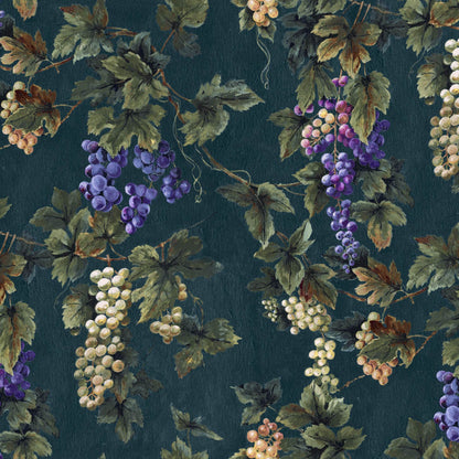 Mallion & Knowles Vineyard Teal Fire Retardant Curtains