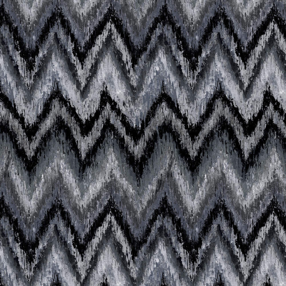 Mallion & Knowles Zanzibar Charcoal-Silver Fire Retardant Curtains