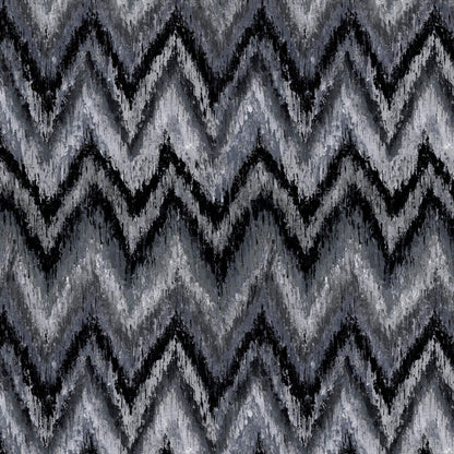 Mallion & Knowles Zanzibar Charcoal-Silver Fire Retardant Curtains