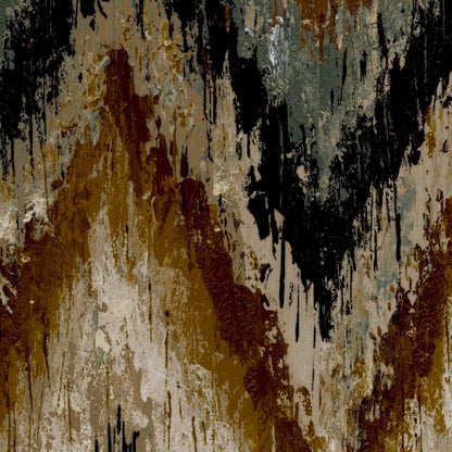 Mallion & Knowles Zanzibar Copper-Moss Fire Retardant Curtains texture detail