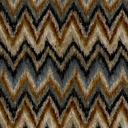 Mallion & Knowles Zanzibar Copper-Moss Fire Retardant Curtains