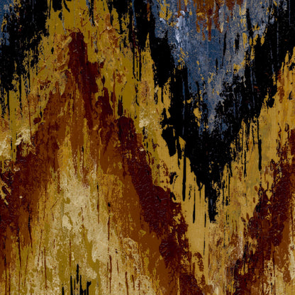 Mallion & Knowles Zanzibar Flame-Blue Fire Retardant Curtains texture detail