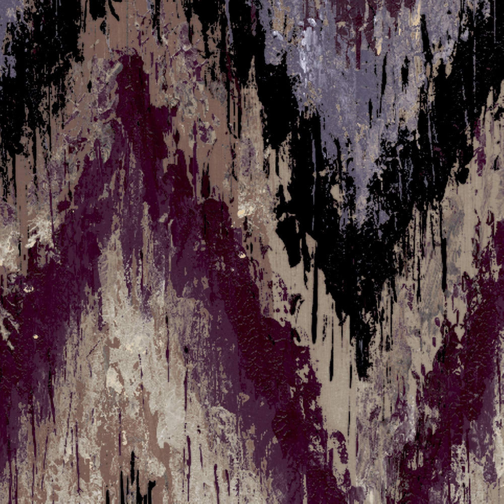 Mallion & Knowles Zanzibar Plum-Berry Fire Retardant Curtains texture detail