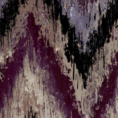 Mallion & Knowles Zanzibar Plum-Berry Fire Retardant Curtains texture detail