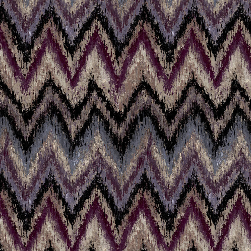 Mallion & Knowles Zanzibar Plum-Berry Fire Retardant Curtains