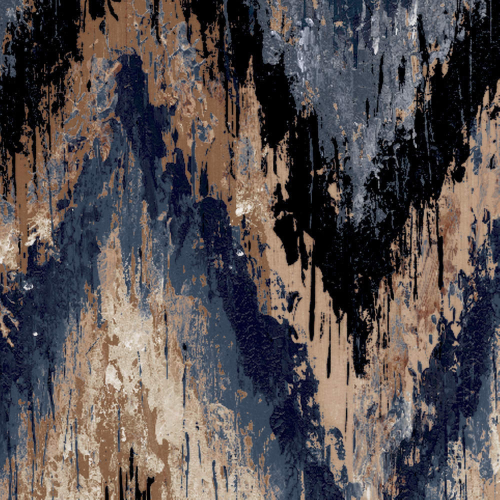 Mallion & Knowles Zanzibar Terra Cotta-Slate Fire Retardant Curtains texture detail