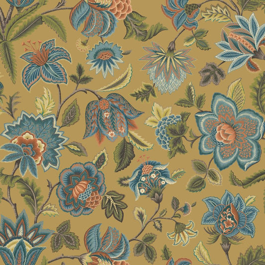 ILIV Manasi Ochre Fire Retardant Curtains