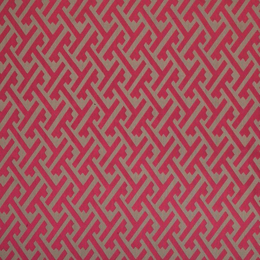 Edinburgh Weavers Maze Fuchsia Fire Retardant Curtains