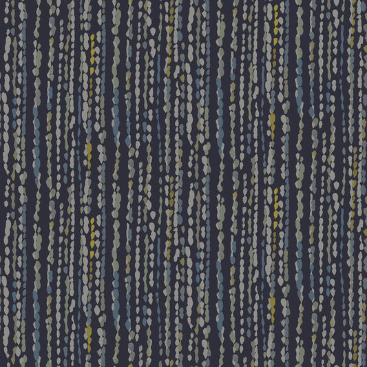 Edmund Bell Monsoon Midnight Fire Retardant Curtains