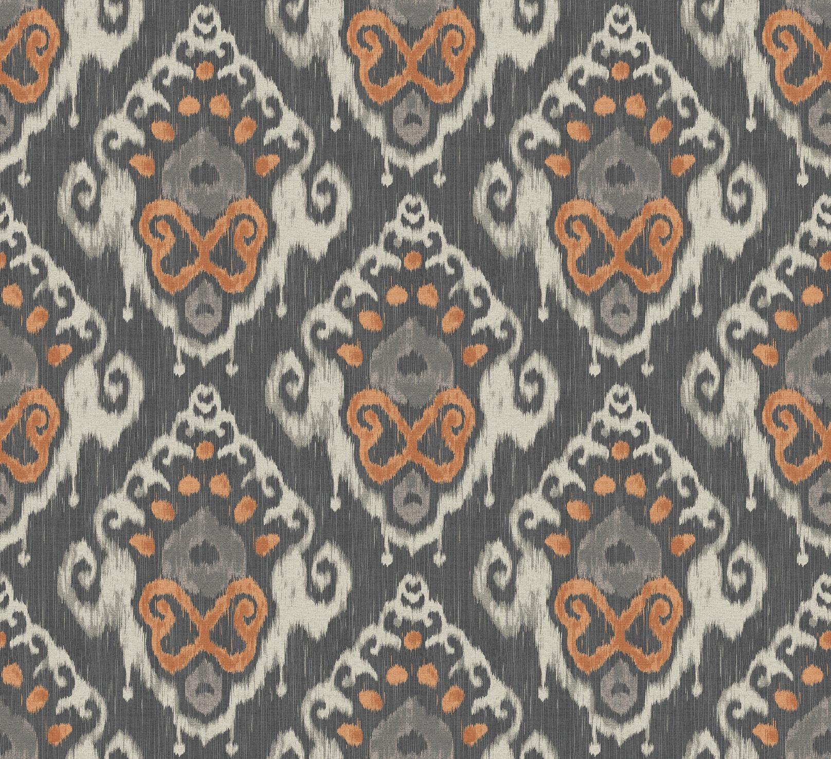 Skopos Ocean Ikat Jambalaya Fire Retardant Curtains