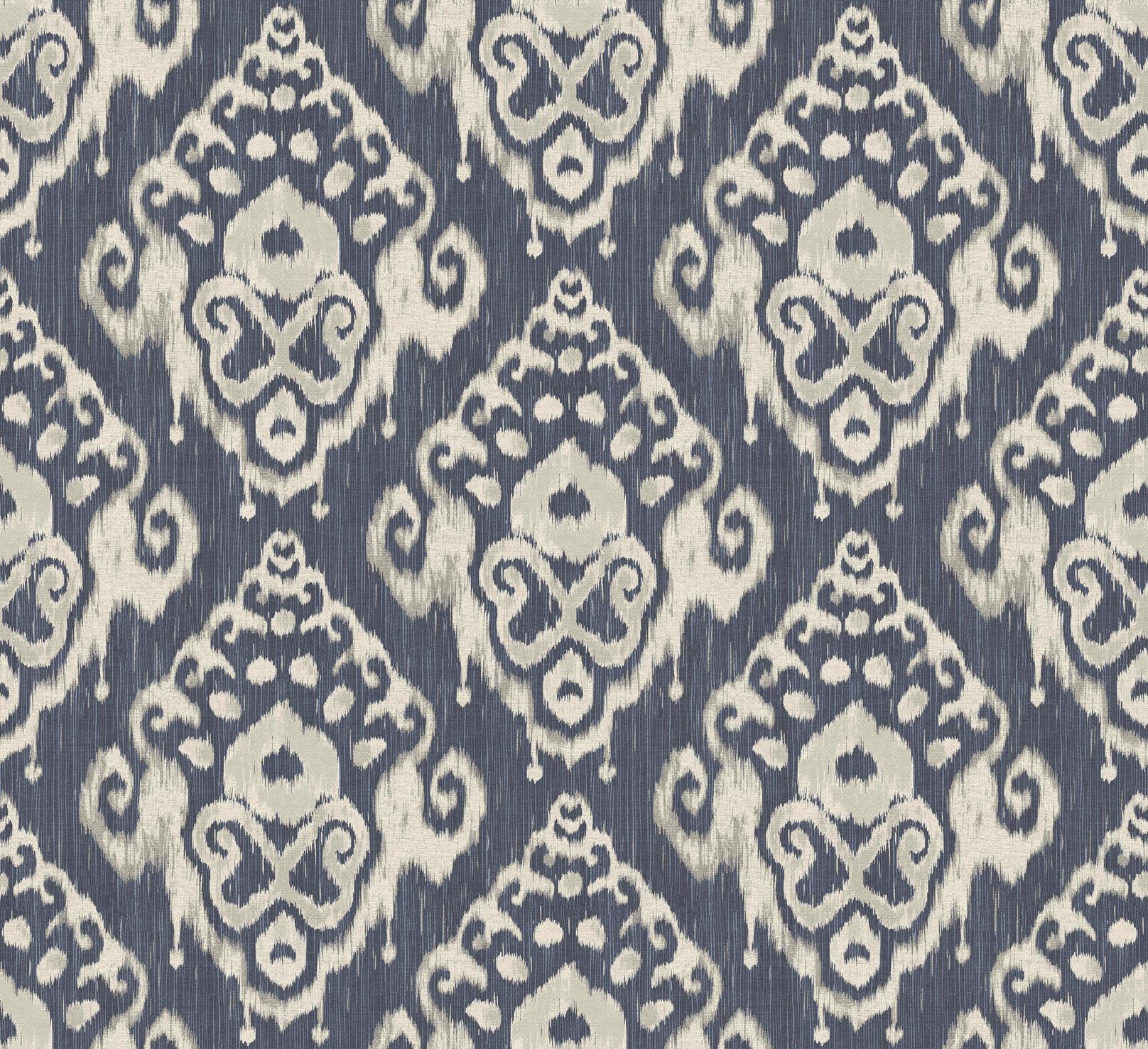 Skopos Ocean Ikat Shibori Fire Retardant Curtains