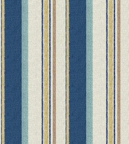 Edmund Bell Ottoman Denim Fire Retardant Curtain Fabric