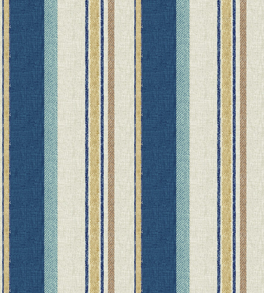 Edmund Bell Ottoman Denim Fire Retardant Curtain Fabric