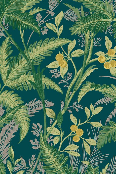 Skopos Palmyra Night Garden Fire Retardant Curtains