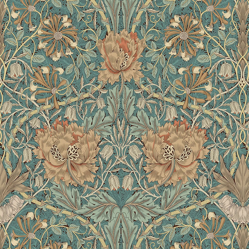 Panaz Honeysuckle & Tulip Privet Honeycombe Fire Retardant Curtains