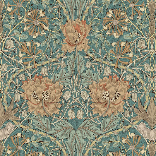 Panaz Honeysuckle & Tulip Privet Honeycombe Fire Retardant Curtains