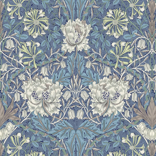 Panaz Honeysuckle & Tulip Woad Thyme Fire Retardant Curtains
