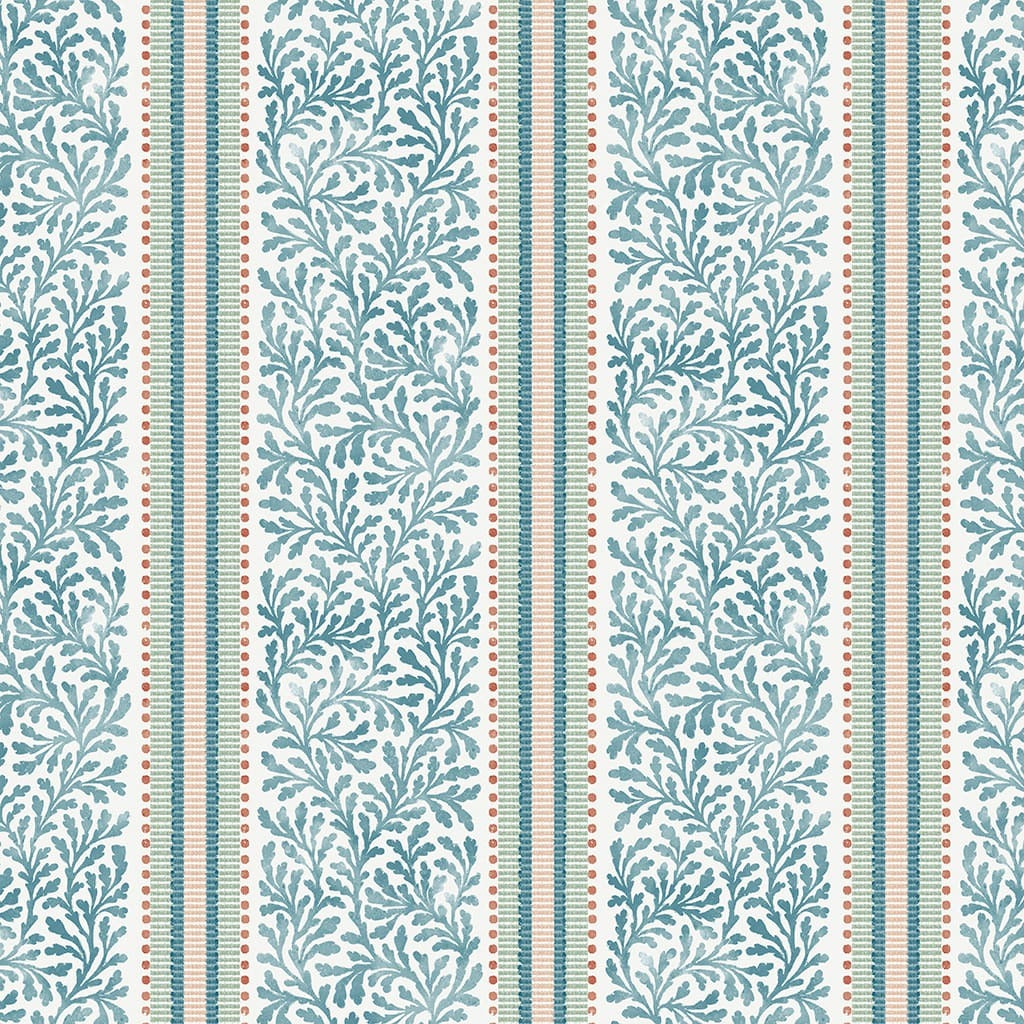 Panaz Kentwell 163 Aqua Clementine Fire Retardant Curtains