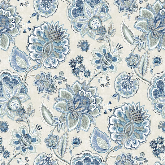 Panaz Sherringham 154 Cornflower Stone Fire Retardant Curtains