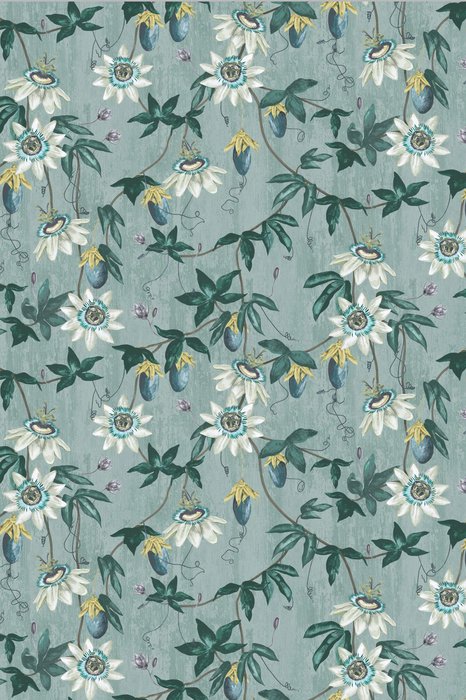 Skopos Passiflora Jade Fire Retardant Curtains