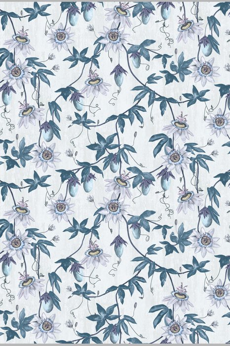 Skopos Passiflora Aqua Fire Retardant Curtains