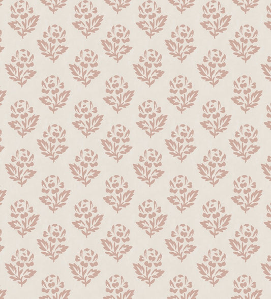 Edinburgh Weavers Pastorial Stamp Blush Fire Retardant Curtains
