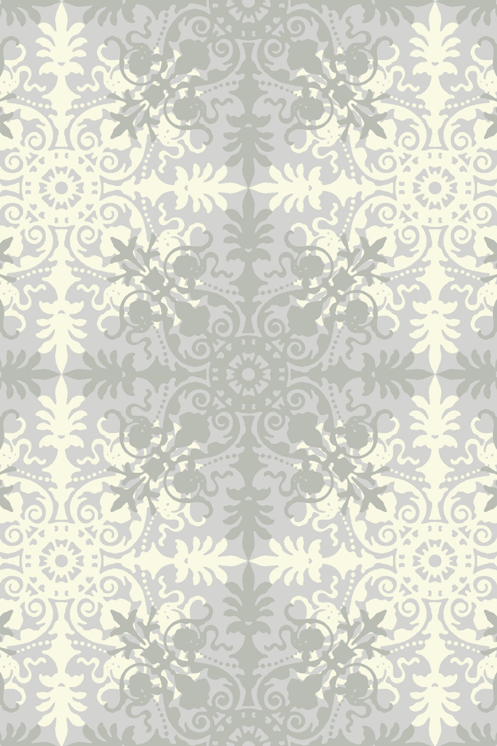 Skopos Pompadour Silver Fire Retardant Curtains