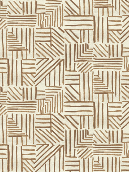 Edmund Bell Porto Ginger fabric flat