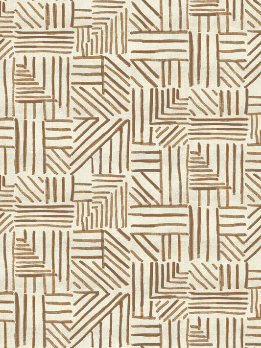 Edmund Bell Porto Ginger fabric flat