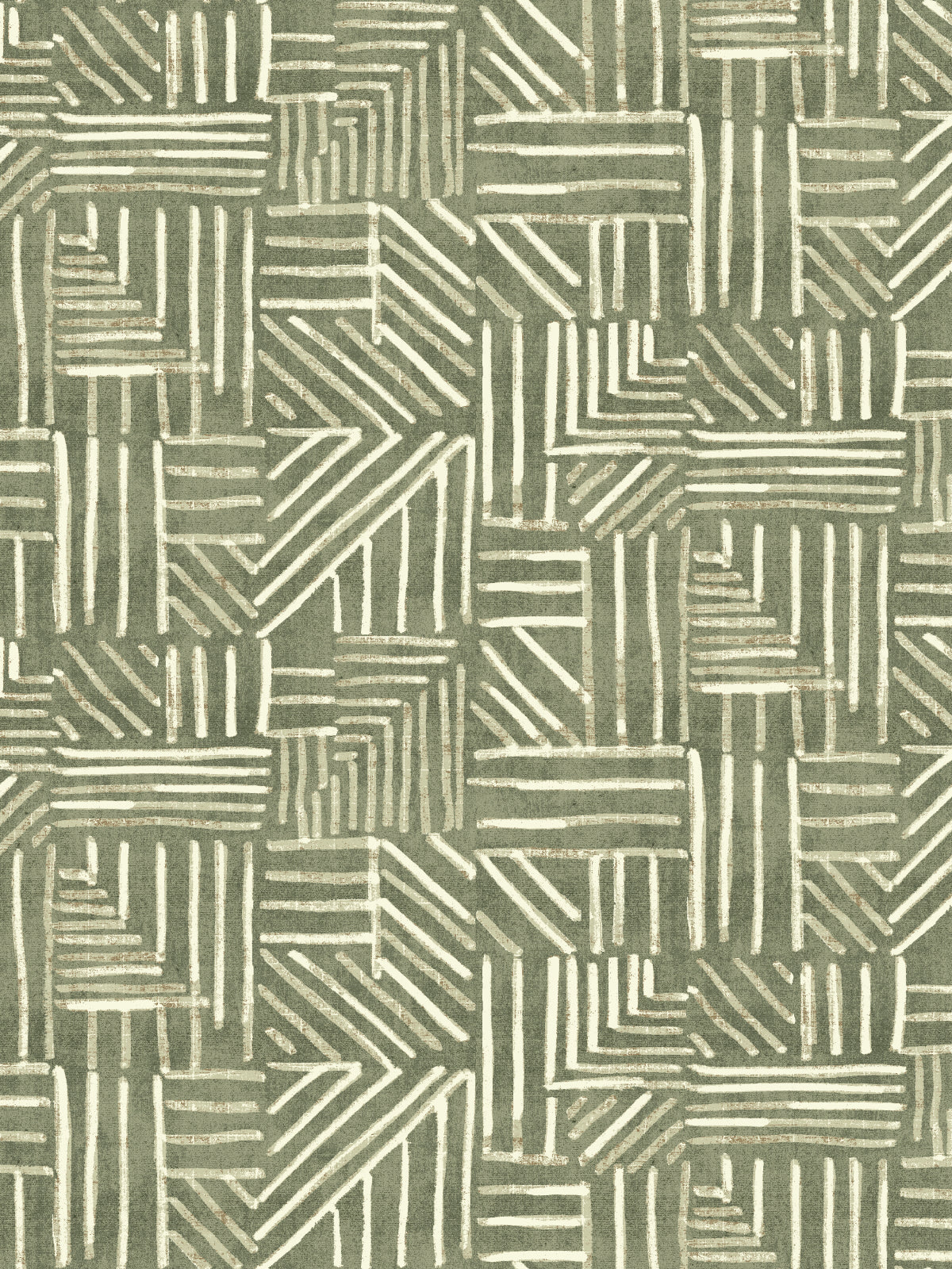 Edmund Bell Porto Pesto fabric flat