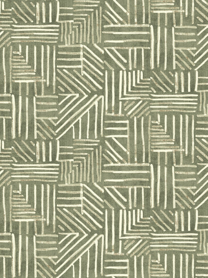 Edmund Bell Porto Pesto fabric flat