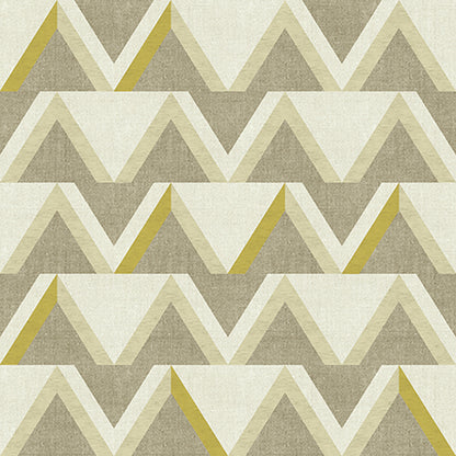 Edmund Bell Reflect Citrine fabric flat