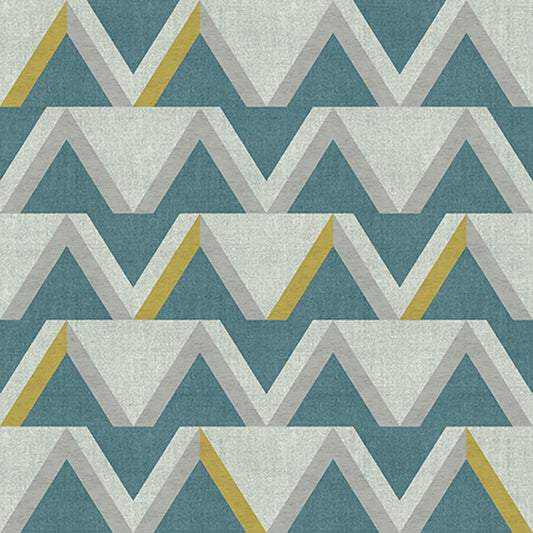 Edmund Bell Reflect Teal fabric flat