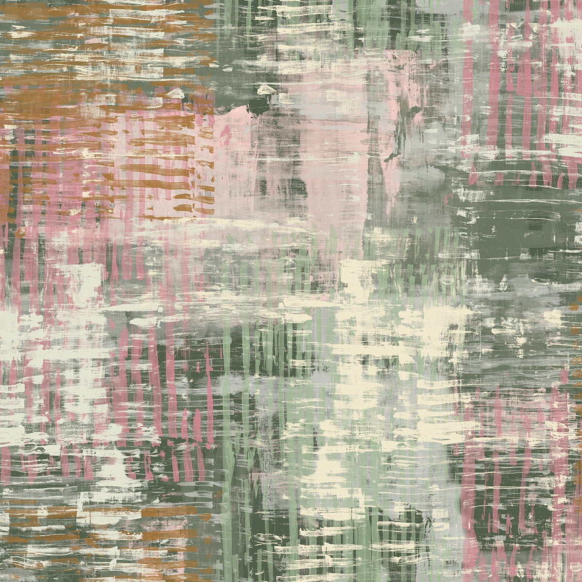Rogue Blush - Edmund Bell Nature Reserve print fabric flat