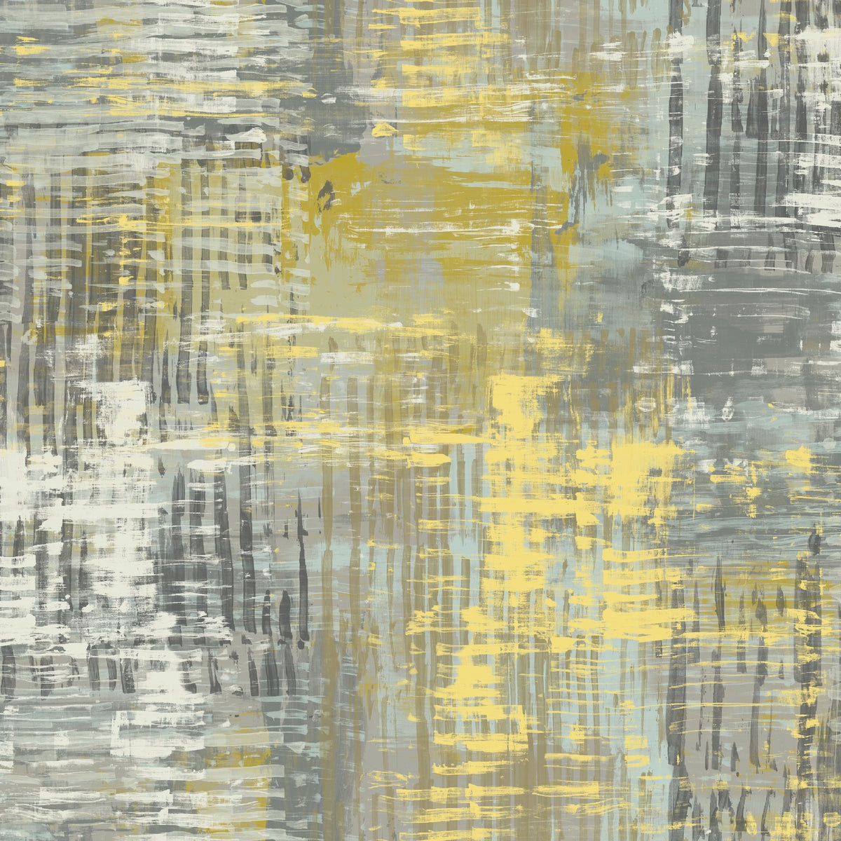 Rogue Citrine - Edmund Bell Nature Reserve print fabric flat