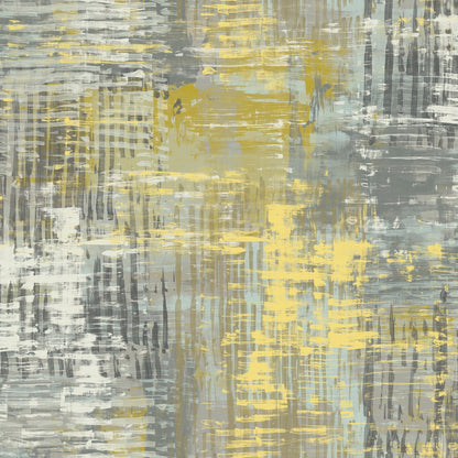 Rogue Citrine - Edmund Bell Nature Reserve print fabric flat