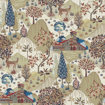 Edmund Bell Samarkand Antique Fire Retardant Curtain Fabric