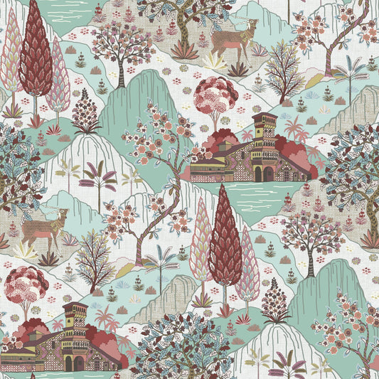 Edmund Bell Samarkand Apricot Fire Retardant Curtain Fabric
