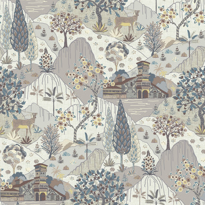 Edmund Bell Samarkand Ash Fire Retardant Curtain Fabric
