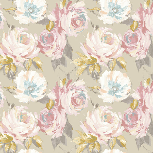 Edinburgh Weavers Seraphine Blush Fire Retardant Curtains