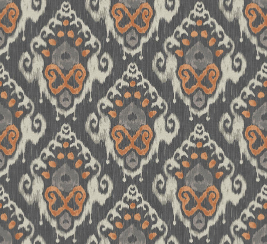 Skopos Ocean Ikat Jambalaya Fire Retardant Curtains