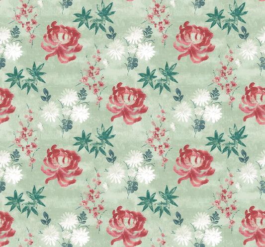 Skopos Tea Garden Watermelon Fire Retardant Curtains